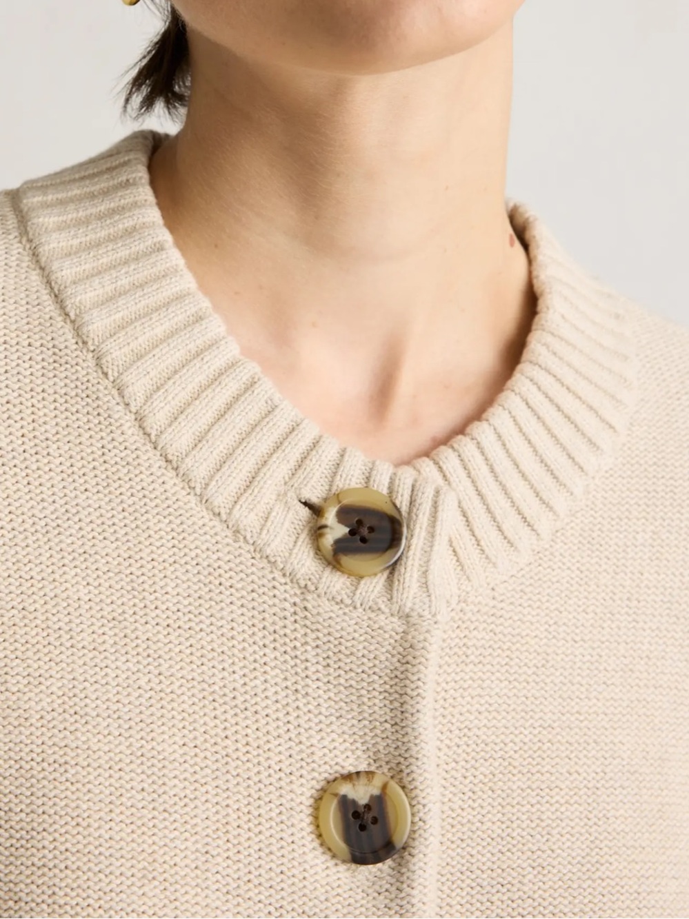 Quince 100% Organic Cotton Cropped Cardigan - Picture 2 of 11